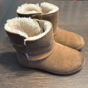 Girls' Ugg Keelan Shearling Boots - Toddler, size 10, Chestnut
